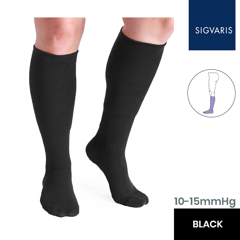 Sigvaris Black Calf Compression Sleeve Health and Care